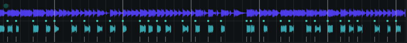 Oscilloscope showing input/output waveforms and event markers